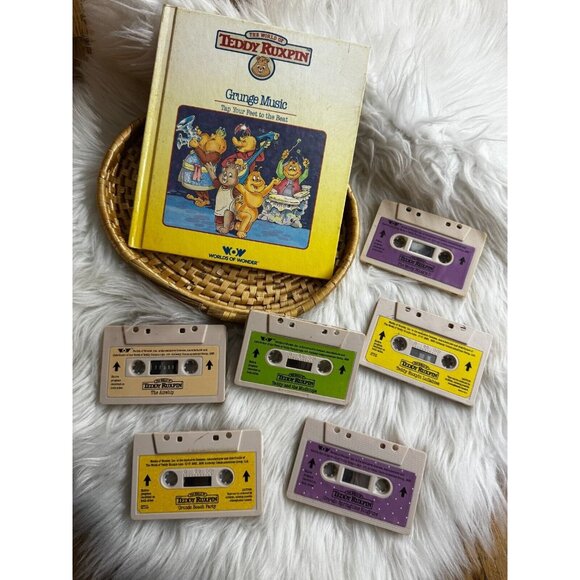 Teddy Ruxpin Cassette Tapes & Audio Book Vintage 1980s set of 6